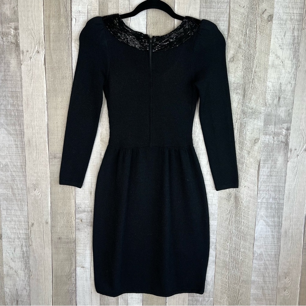 Vintage ST JOHN Lillie Rubin Black
Santana Puff Sleeve Beaded Trim Evening
Dress - Picture 6 of 9